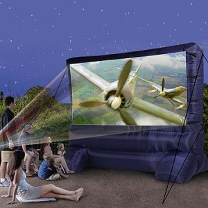 Inflatable TV screens